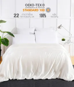 19 شفاط حرير من التوت/22/25 شفاط حرير من التوت طقم مفارش أسِرة غطاء حرير ملاءة مجهزة - Product Image 1