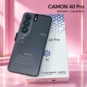 New Model Camon 40 Pro 5G CDMA Smartphone Original Unlocked HD 6.8" Deca Core 120Hz Dual SIM 48MP Camera German/Spanish/French - Product Image 2