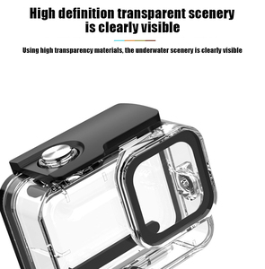 Coque étanche 60M pour GoPro Hero 13 12 11 10 Housse noire pour boîtier de plongée sous-marine Go Pro <span class=keywords><strong>Action</strong></span> Camera Accessoires de protection - Product Image 3