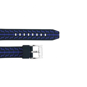 JD051 Unisex Sport Smart Watch Bandas Resistente al agua Transpirable 20-24mm Pulsera de silicona con rayas azules Tamaños FKM Made - Product Image 2