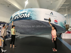 Spanduk Kain Lingkaran Bulat Digantung untuk Tanda Bendera Acara Dagang - Product Image 2