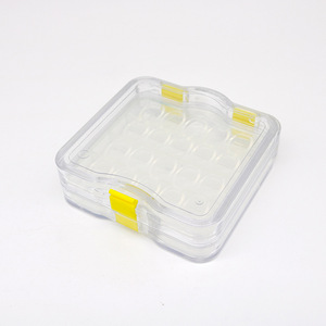 Caja de almacenamiento para dentaduras postizas, 2, 6, 16 compartimentos, rectangular, apilable, para almacenamiento ordenado, uso para adultos - Product Image 5