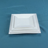 Assiettes à dîner carrées en porcelaine, 36 pièces, assiette de service en céramique de tailles variées pour pâtes de Steak et Dessert, amuse-gueule