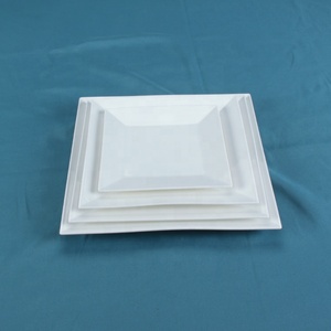 Piatti da pranzo quadrati in porcellana bianca per Hotel piatti da portata in ceramica di varie dimensioni per bistecca Pasta Snack Dessert antipasto - Product Image 5