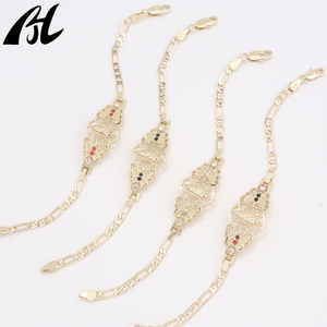 H205 Bracciale Rigido con Madonna in Oro, Placcato 18K con Zirconi, Unisex, Charm Religioso, Regalo per Compleanno e Festa della Mamma - Product Image 6