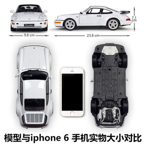 WELLY Modellino <span class=keywords><strong>Auto</strong></span> in <span class=keywords><strong>Scala</strong></span> <span class=keywords><strong>1</strong></span>:<span class=keywords><strong>18</strong></span> per Collezione Porsche 964 Turbo, Simulazione in Lega e Plastica - Product Image 2