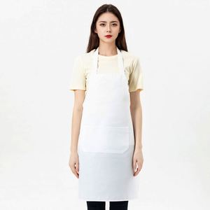 Delantal negro Unisex con logotipo personalizado de fábrica, delantal ajustable para técnicos de uñas, Salón personalizado, trabajo de peluquero, barbacoa, cocina, delantal de camarera - Product Image 1