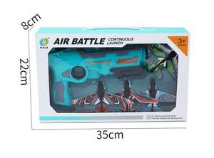 Avión de Combate de Espuma con Lanzador, Juguete de Aviones de Batalla, Planeador de Plástico, Pistola de Juego al Aire Libre para Niños - Product Image 6