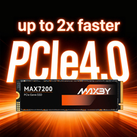 قرص صلب داخلي MAXBY بسعة 1 تيرابايت، PCIe 4.0 NVMe M.2، سرعة تصل إلى 7200 ميجابايت/ثانية، محرك أقراص صلبة عالي السرعة لأجهزة الكمبيوتر المخصصة للألعاب، أجهزة سطح المكتب والكمبيوتر المحمول