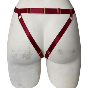 Scarletsin B-08 Nieuwe stijl kettingfranje sexy riemloze doorschijnende wijnrode erotische <span class=keywords><strong>bondage</strong></span>-ondergoed - Product Image 6