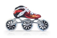 Patins à roulettes professionnels à 3 roues avec doublure en coton, cadre en fibre de carbone monocouche, roues en PU, légers, robustes et confortables