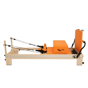 HUAVIGOR Reformer Pilates en Bois d'Érable Entièrement Réglable - Lit d'entraînement pour le renforcement du tronc, idéal pour <span class=keywords><strong>la</strong></span> maison et le studio, améliore <span class=keywords><strong>la</strong></span> force et l'équilibre - Product Image 1