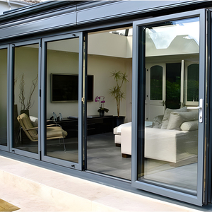 Portes intérieures modernes en verre et aluminium Chantadoor OEM ODM pour hôtels et appartements, <span class=keywords><strong>prix</strong></span> d'usine - Product Image 5