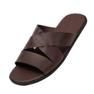 Sandalias Casuales de Verano con Tiras Cruzadas, Punta Abierta, de Cuero Genuino, con Suela de Goma Antideslizante - Product Image 3