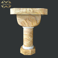 Table d'autel d'église en gros à bas prix sculpté à la main design moderne exquis poteau en marbre naturel
