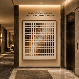 Timber Gradient Mosaic Handmade Art Paintings and <b>Wall</b> Arts House Decoration Interior Decorative Arts Artwork Home Hotel Decor - Product Image 1