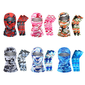 Outdoor Sports Sun Protection Face Mask Ice Silk Sleeve Set Camouflage Adjustable Fishing Mountaineering Unisex Adult - Product Image 2