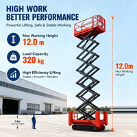 Plateforme élévatrice à ciseaux électrique autopropulsée de 6 m de fabrication chinoise, capacité optionnelle de 450 kg, tricycle élévateur à ciseaux