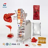 Mini bolsa de embalaje multifuncional completamente automática, pasta de tomate, mantequilla de maní, aderezo para ensaladas, máquina de embalaje de salsa de Chile