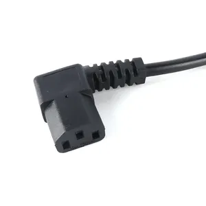 3 Pin Plug Naar 90 Graden C13 Connector Haakse Computer Netsnoer