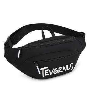 Tevgrnu7 Men's Waist <b>Bag</b> Off <b>White</b> Black Letter Print Oxford Cloth Portable Leisure Travel <b>Crossbody</b> <b>Bag</b> Spring 2025 - Product Image 3