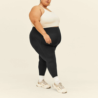 Ensemble de yoga respirant de haute qualité 2024, nouvelle collection, tailles XL-6XL, extensible dans les 4 sens, avec poche, vêtements de sport pour femmes