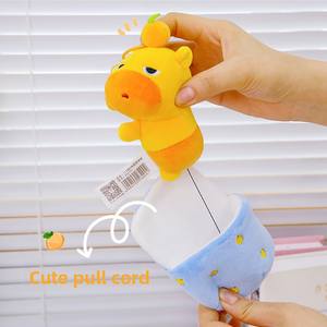 Duai Collaboration Véritable Capybara Lulu Peluche Pendentif Sac Porte-clés Lavé Technique Étudiant Ornement Cadeau PP Coton Ours Stress - Product Image 4