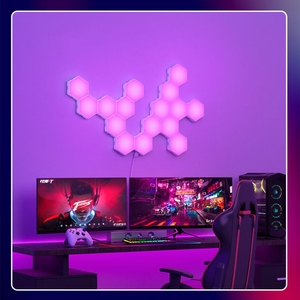 Hiện đại RGB LED tường ánh sáng ABS USB cho phòng ngủ nhà thông minh môi trường xung quanh ánh sáng <span class=keywords><strong>wifi</strong></span> từ xa ứng dụng điều khiển Điều khiển bằng giọng nói - Product Image 6