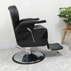 Sillón de Barbería Dorado para Hombre, Muebles y Equipos de Peluquería - Product Image 4