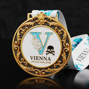 Médailles personnalisées en alliage <span class=keywords><strong>de</strong></span> zinc sur le thème des monuments urbains, avec relief 3D et émail souple, pour événements <span class=keywords><strong>de</strong></span> course <span class=keywords><strong>de</strong></span> marathon - Product Image 4