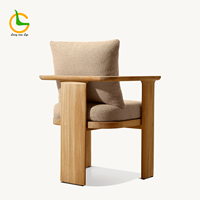 Ensemble de salle à manger d'extérieur en teck 5 pièces - Table et chaises de jardin pour hôtel, terrasse et restaurant