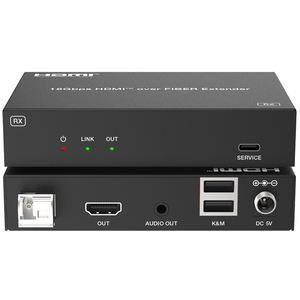 Extensor KVM Metálico de 10KM, Compatible con 4K, USB HD IR, Conexión en Cascada, Bucle de Video, TV a través de <span class=keywords><strong>Ethernet</strong></span>, 3D/Receptor/Transmisor - Product Image 3