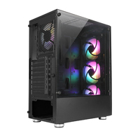 Boîtier RGB flambant neuf, différent des autres, cabinet de jeu exclusif pour PC Gamer avec logo lumineux