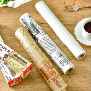 Papier d'emballage <span class=keywords><strong>pour</strong></span> hamburgers, papier ciré de qualité alimentaire, personnalisé avec logo et taille, résistant à la graisse, <span class=keywords><strong>pour</strong></span> la viande de charcuterie - Product Image 4