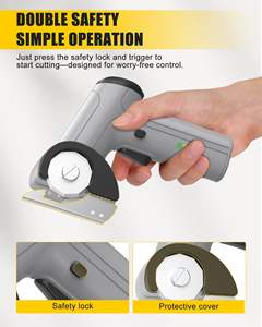 กรรไกรไฟฟ้าไร้สาย ตัดกระดาษแข็ง ตัดกล่อง ตัดหนัง ผ้า พรม แบบชาร์จไฟได้ - Product Image 5