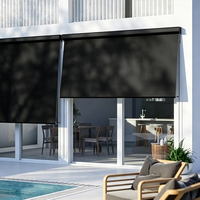 Persianas enrollables de exterior de buena calidad, pérgola de aluminio con pantalla zip, cubierta impermeable para patio, persianas exteriores motorizadas con sistema zip track.