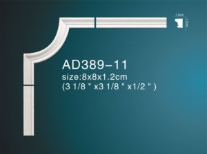 Moulage en polyuréthane ignifuge polyvalent de style <span class=keywords><strong>rococo</strong></span> français, mousse PU imperméable, accent mural intérieur - Product Image 3