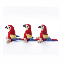 Jouet pour chien en fourrure, design perroquet, personnalisable OEM/ODM avec logo, couleur et style, pour chiot et animal de compagnie