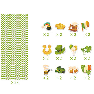 Pajitas Decorativas con Trébol de la Suerte DAMAI, Ideales para el Día de San Patricio, Fiestas Irlandesas, Bebidas y Decoración de Bares de Cócteles - Product Image 6