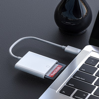 Lecteur de carte externe Type-C pour cartes SD et TF, haute vitesse, pour téléphone portable et ordinateur, adaptateur direct usine