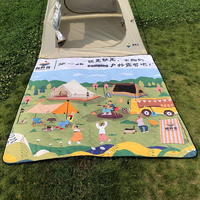 Vente en gros de couvertures de pique-nique imperméables personnalisées, extra grandes, portables, pliables, pour le camping, la randonnée, les festivals