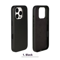 Pour iPhone 16 Pro Max 16 Plus luxe en cuir sans fil charge magnétique animé avec caméra bouton tactile coque de téléphone