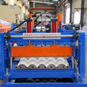 큰 Bambo 인기 단계 대상 포진 금속 유약 강판 롤 양식 타일 만드는 지붕 기계 - Product Image 4