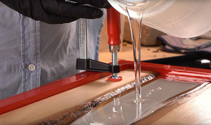 طاولة مطعم فاخرة عالية الشفافية طاولة إيبوكسي من الراتنج لطاولة نهر الخشب - Product Image 2