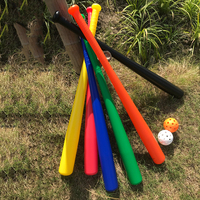 Fabricant Logo personnalisé 29,5\" Batte de softball colorée pour l'entraînement en plein air Jouets sportifs familiaux Batte de baseball en plastique