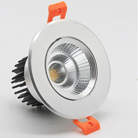 Lampu Sorot LED untuk Rumah Lampu Sorot Plafon Tersembunyi Bersertifikasi CE Rohs 3w 5w 7w 9w 12w Aluminium 80 COB Penutup PC Lampu Sorot Pump