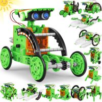Kit de création de robot solaire STEM 13-en-1, DIY, pour les enfants de 8 à 12 ans, jouet éducatif scientifique pour garçons et filles, robotique solaire à construire