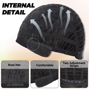 de haute qualité Perruque Premium Matte Fibre haute température Moelleux Maïs Soie Boucles Casquette de baseball pour les femmes - Product Image 4