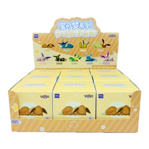 Figurines <span class=keywords><strong>de</strong></span> <span class=keywords><strong>Pokémon</strong></span> Eevee endormies, authentiques, en PVC, style dessin animé japonais, mignonnes, tendance, en boîte mystère, décorations <span class=keywords><strong>de</strong></span> bureau - Product Image 1