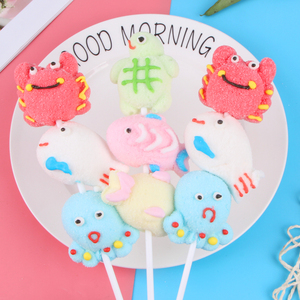 Caramelos Exóticos al por Mayor, Piruletas de Malvavisco con Temática Oceánica, Algodón de Azúcar de Dibujos Animados para Festivales y Refrigerios Casuales de Cantina - Product Image 5